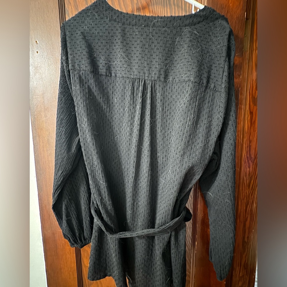 Button Down Black Long Sleeve Top - image 3